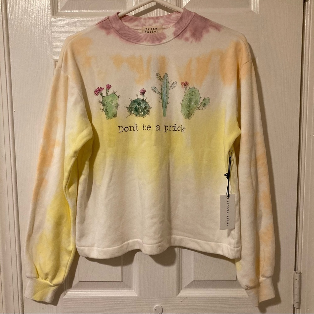 Urban Nation Cactus Cropped Sweatshirt